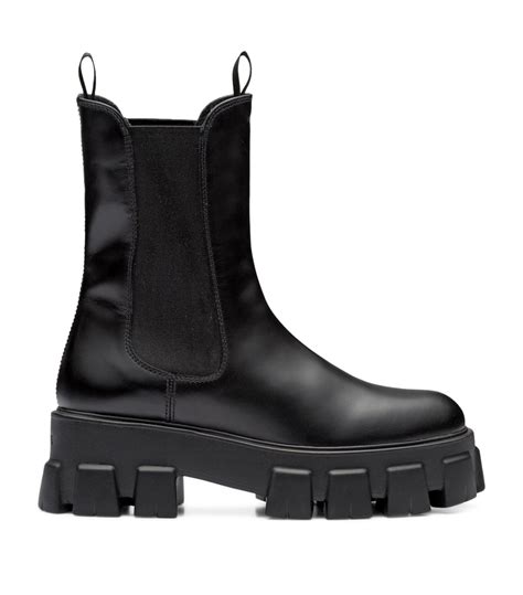 prada women's winter boots|prada 55 leather ankle boots.